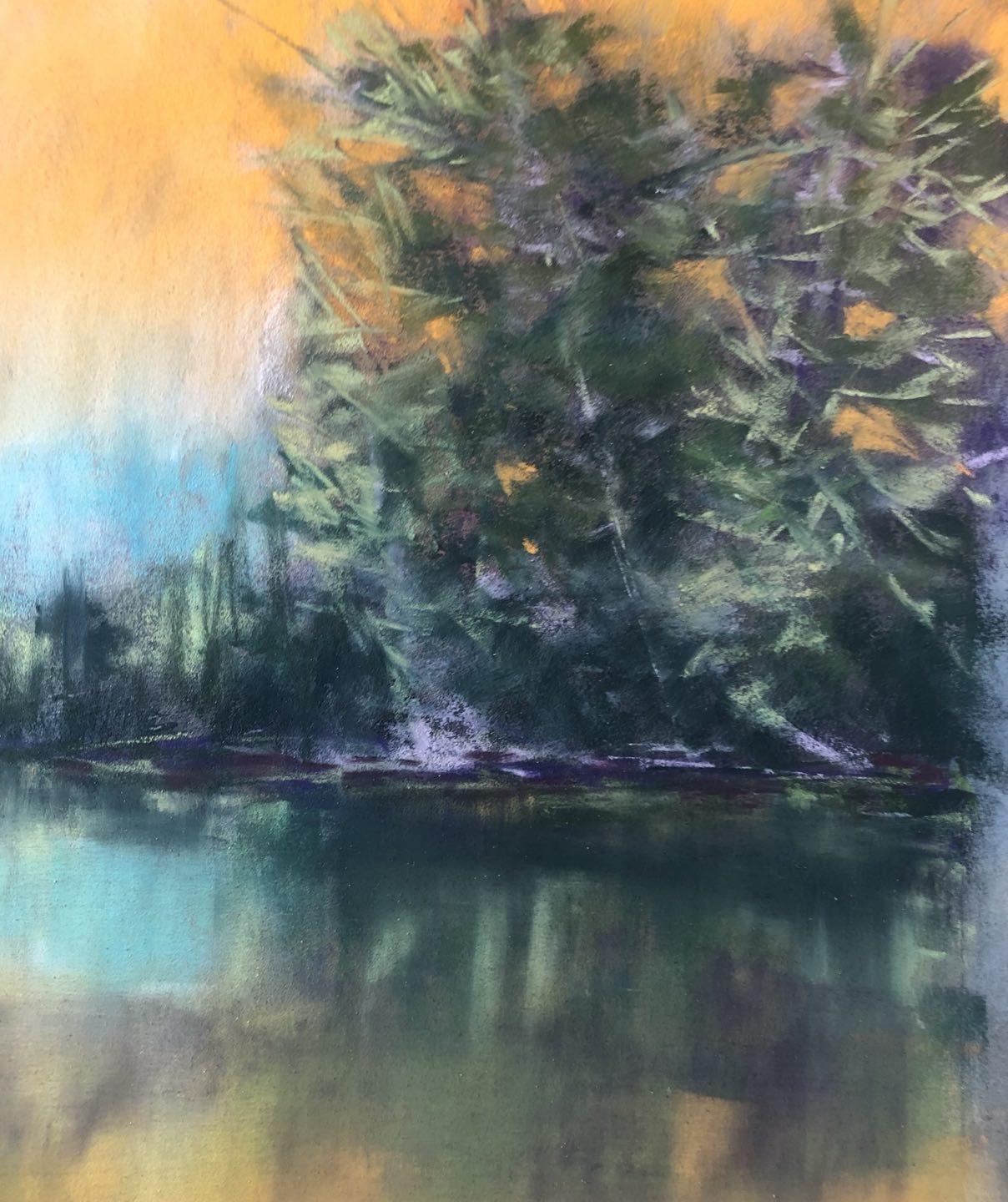 Saturday 19th October, 10-1pm Expressive Soft Pastels Workshop. Reflections on still water. all abilities welcome. Share box available for those new to pastels. To book a place message or e mail Christine.cave@hotmail.co.uk