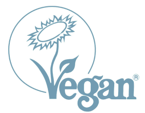 Vegan Logo in blue